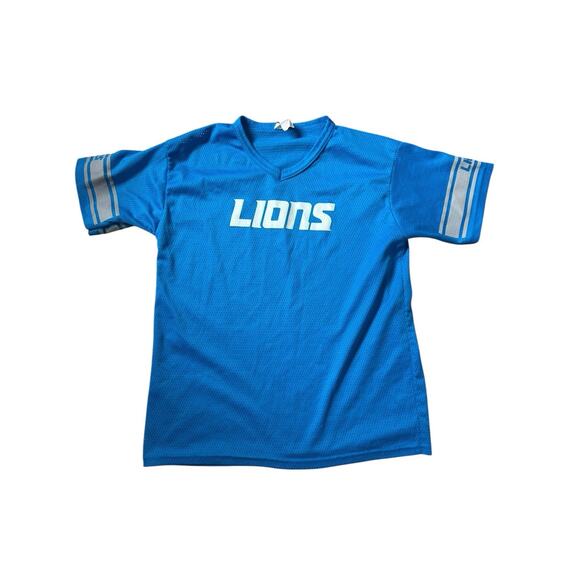 Detroit Lions blue Franklin Mesh Jersey Womens Small see measurements boxy fit - Picture 4 of 7